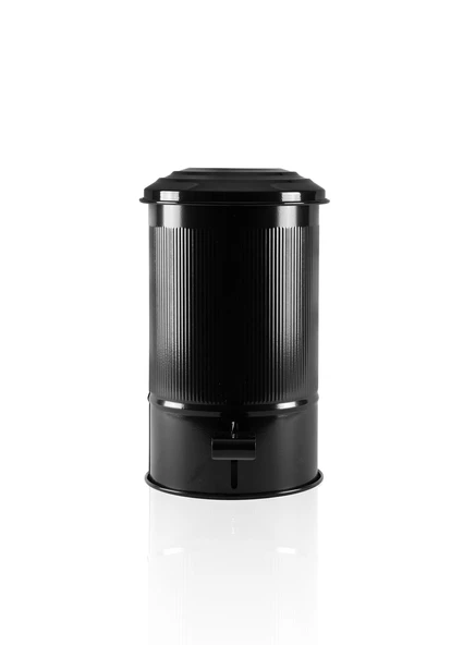 The Mia Stripe Mutfak ve Banyo Çöp Kovası Siyah 5 Lt ürün görseli 1