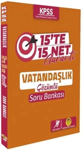 Tasarı Yayınları KPSS Vatandaşlık 15 te 15 Net Garanti Soru Bankası ürün görseli 1