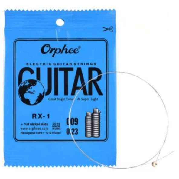 Orphee RX-1-009 Elektro Gitar 0.09 İnce Mi Teli ürün görseli 1