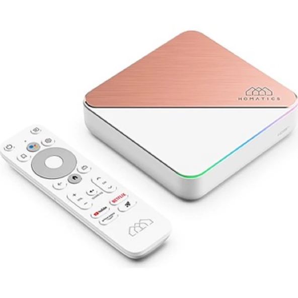 Homatics Box R 4k Plus Lisanslı Android Tv Box (4Gb Ram / 32Gb Depolama) + Type-c Dvbs2 Tuner ürün görseli 1