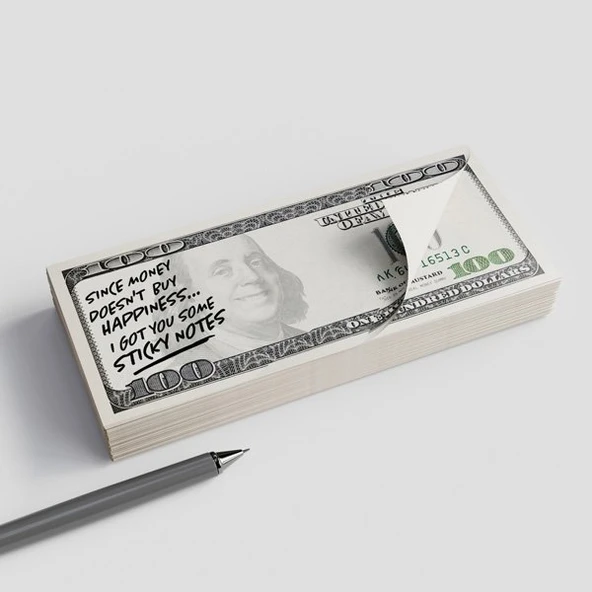 Mustard Cash Sticky Notes Not Kağıdı - Resim 3