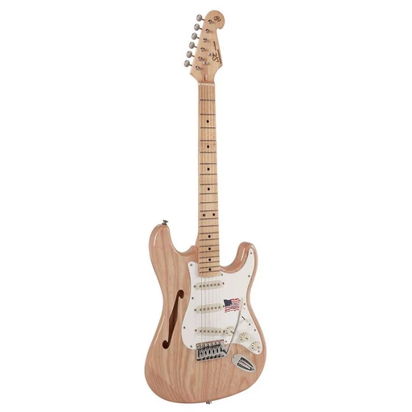 SX SST/ASH/H/NA Hollow Body Elektro Gitar (Natural) ürün görseli 1