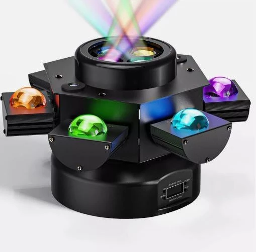 DJ PRO 6 BAŞLI BEE EYES 150 WATT LED STROBE LAZER ROBOT IŞIK ürün görseli 1