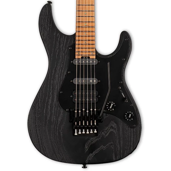 ESP LTD SN-1000 FR Black Blast Roasted Maple Elektro Gitar ürün görseli 1
