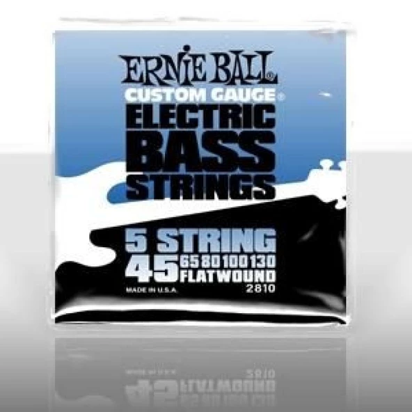 Ernie Ball P02810 Flat 45-130 (5 Telli) Bas Gitar Teli ürün görseli 1