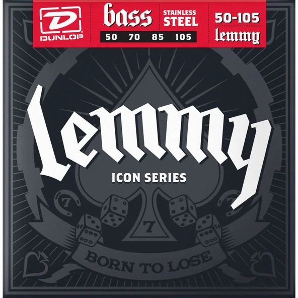 Jim Dunlop LKS50105 Lemmy Signature Bass Gitar Teli (50-105) ürün görseli 1
