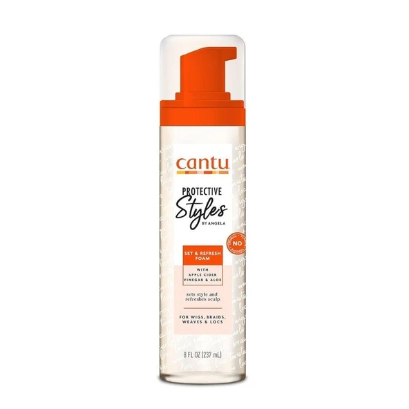 Cantu Angela Koruyucu Stil Ayar Peruk, Örgülü, Rasta, Postiş, Kıvırcık Saç  Köpüğü Saç Köpüğü 237 mL ürün görseli 1