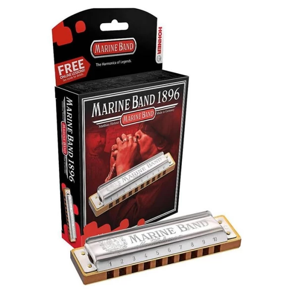Hohner Marine Band 1896/20 Mızıka (La Bemol Majör) ürün görseli 1