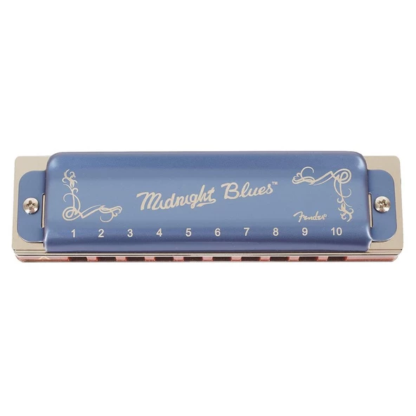 Fender Midnight Blues NotaF Mızıka - Resim 3