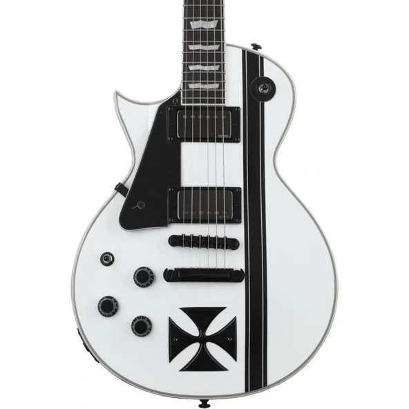 ESP LTD James Hetfield Signature Iron Cross Snow White Solak Elektro Gitar ürün görseli 1