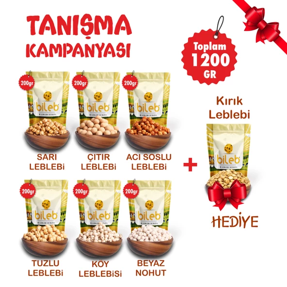 Tanışma Paketi  1 Kombo Leblebi Paketi  1200 Gr ürün görseli 1