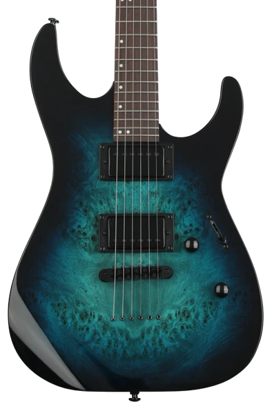 ESP LTD M-200DX NT Blue Burst Elektro Gitar - Resim 2