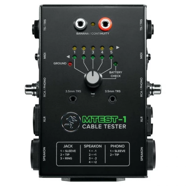 Mackie MTEST-1 Cable Tester ürün görseli 1