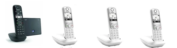 Gigaset Analog & Ip 4 Dahili Dect Telsiz Kablosuz Telefon Santrali Beyaz ürün görseli 1