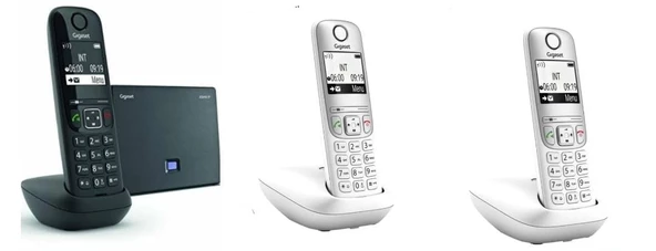 Gigaset Analog & Ip 3 Dahili Dect Telsiz Kablosuz Telefon Santrali Beyaz ürün görseli 1