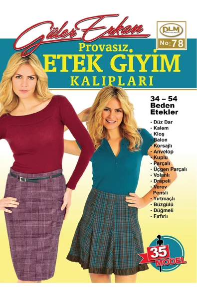 Güler Erkan Provasız Etek Giyim Kalıpları No:78 ürün görseli 1