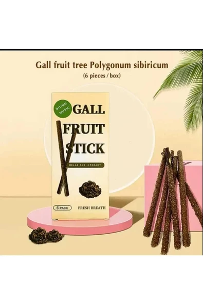 TİNEKE 6 Adet Doğal Meyve Aromalı Matatabi Çubuğu Catnip Stick Kedi Catnip Dalı   Gall-Fruıt-Stick ürün görseli 1