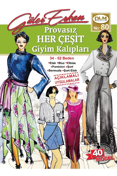 Güler Erkan Provasız Her Çeşit Giyim Kalıpları No:80 ürün görseli 1