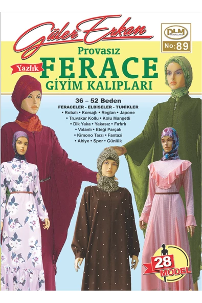 Güler Erkan Provasız Yazlık Ferace Giyim Kalıpları No:89 ürün görseli 1