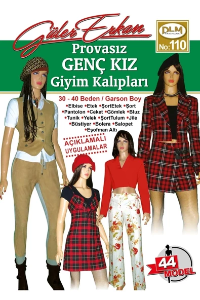 Güler Erkan Provasız Genç Erkek Giyim Kalıpları No:110 ürün görseli 1