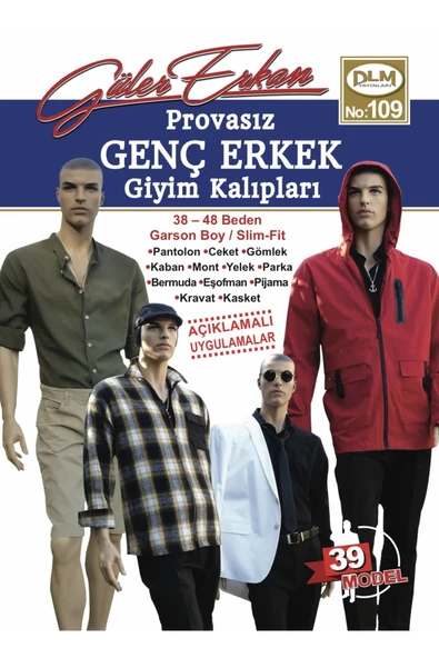 Güler Erkan Provasız Genç Erkek Giyim Kalıpları No:109 ürün görseli 1