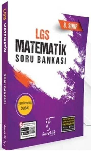 8.Sınıf LGS Matematik Soru Bankası Karekök Yayınları ürün görseli 1