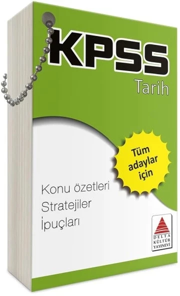 Delta Kültür KPSS Tarih Strateji Kartları ürün görseli 1