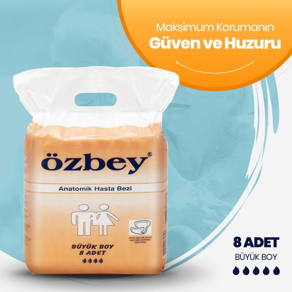 Pedix Anatomik Hasta Bezi Büyük Boy(L) 8 Adet (BELBANTSIZ) ürün görseli 1