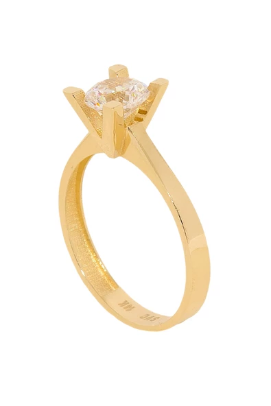 Cigold Tektaş Yüzük 14 Ayar Altın 1,65 Gr OA-K21501028828 ürün görseli 1