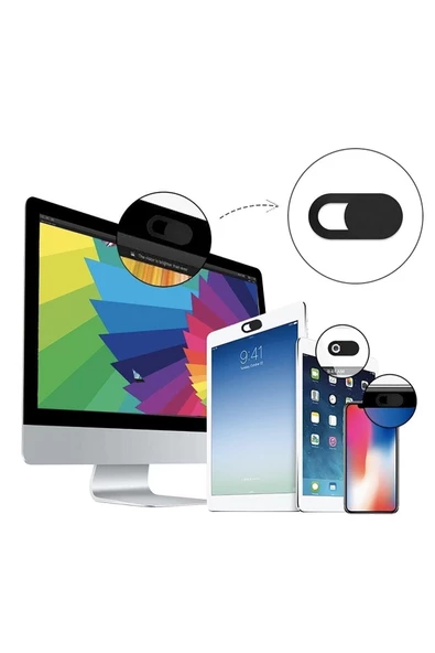THREESTEP Pratik Web Kamera Kapatıcı - Ekstra Ince 0.7mm - Webcam Cover Gizliliğiniz Için Güvenli Kullanım ürün görseli 1