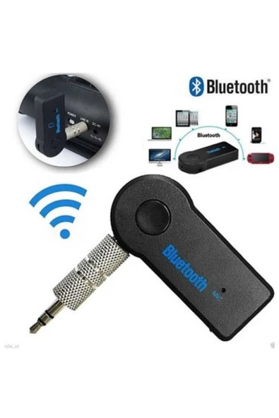TP Kablosuz Samsung Lg Iphone Bluetooth Aux Araç Kiti Siyah Hafıza Kartlı ürün görseli 1