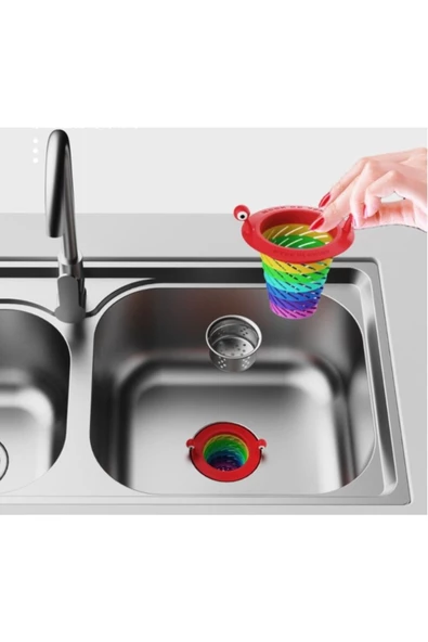 THREESTEP Renkli 6 Kademeli Lavabo Süzgeci ürün görseli 1