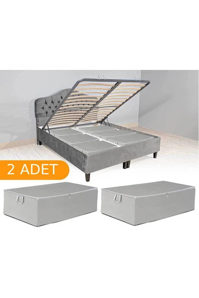 THREESTEP 2 Adet Baza Altı Çekyat Tipi Hurç ürün görseli 1