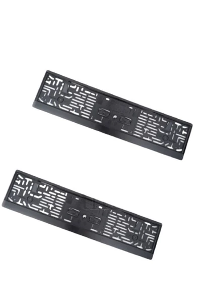 otodemir Plaka Tüv Ince Parlak Siyah Plakalık Araba Plaka Çerçevesi 2 Adet Siyah Pianoblack Bekaks ürün görseli 1