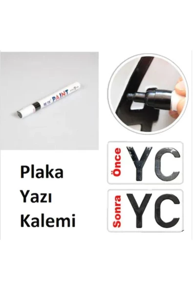 Space Siyah Plaka Yazı Ve Rötuş Kalemi - Siyah Plaka Yazı Ve Rötuş Kalemi ürün görseli 1
