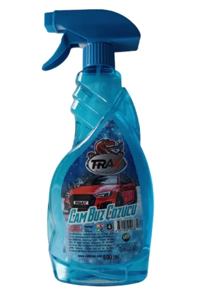 TRAX Araba Oto Cam Buz Çözücü Eritici Sprey Solüsyon 500ml ürün görseli 1