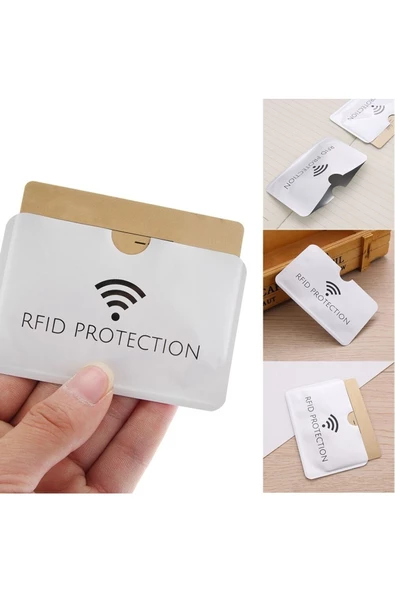 OMAC Anti Rfid Kimlik Kartı Tutucu Lazer Alüminyum Cüzdan Engelleme Okuyucu Kilidi Anti-hırsızlık ürün görseli 1