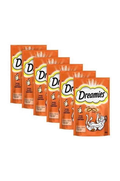 Dreamies Tavuklu Kedi Ödül Maması 60 gr x 6 Adet ürün görseli 1