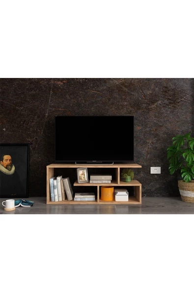 Egecan Mobilya Safir Meşe Tv Ünitesi Tv Sehpası ürün görseli 1