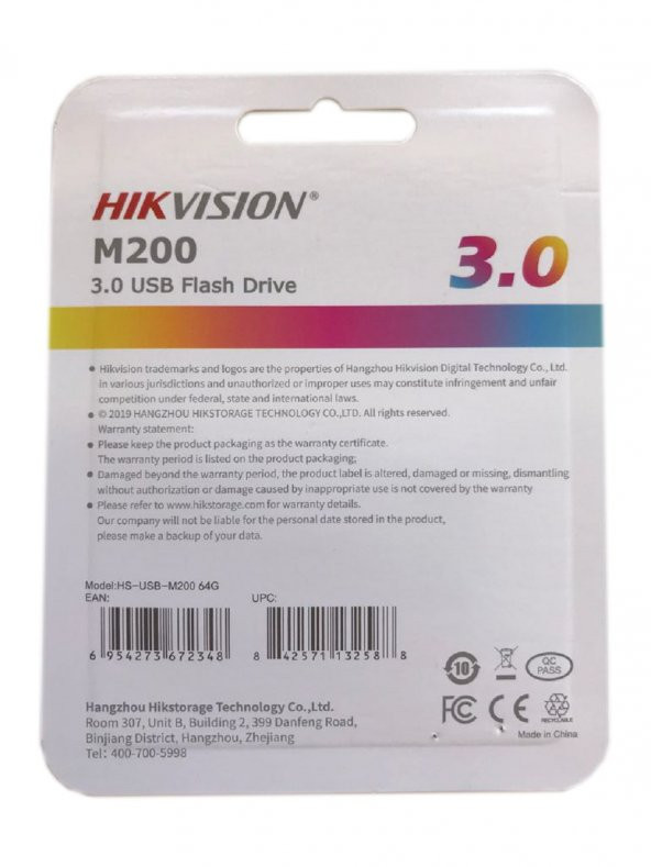 Hikvision HS-USB-M200/64G 64GB 3.0 USB Flash Bellek ürün görseli 1
