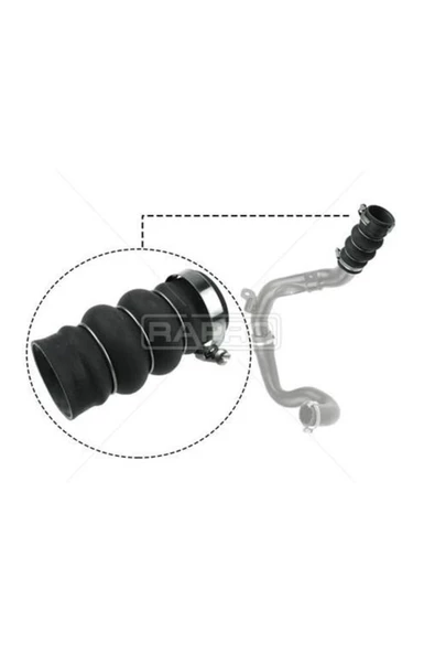 RAPRO TURBO HORTUMU SİLİKON ( FORD   CONNECT 1.8TDCİ 75-90-110PS 06- ) ürün görseli 1