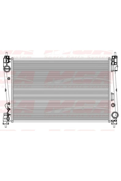 MGA Su Radyatoru Brazing - (fiat: Doblo 1.3 Jtd 1.6jtd 1.9 Mjtd ) 620×398×16 - -80407 ürün görseli 1