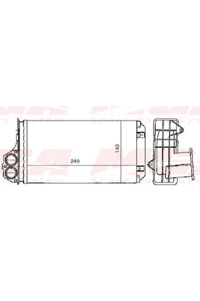 MGA Kalorifer Radyatoru Mekanik ( Peugeot : 206 Citroen : Xsara-- 08 Tum Moddeler ) 240X140 - Mga-81110 ürün görseli 1