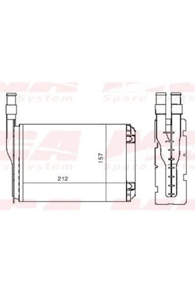 MGA Kalorifer Radyatoru Mekanik ( Renault : R9 R11 ) 213X158X42 - Mga-81300 ürün görseli 1