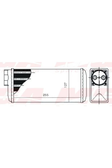 MGA Kalorifer Radyatoru Mekanik ( Skoda : Favorit Formen 1.3 89-94 ) 255X127X61 - Mga-81122 ürün görseli 1