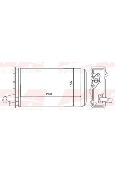 MGA Kalorifer Radyatoru Mekanik ( Fiat : Tempra Tipo ) 250X158X42 - Mga-81400 ürün görseli 1