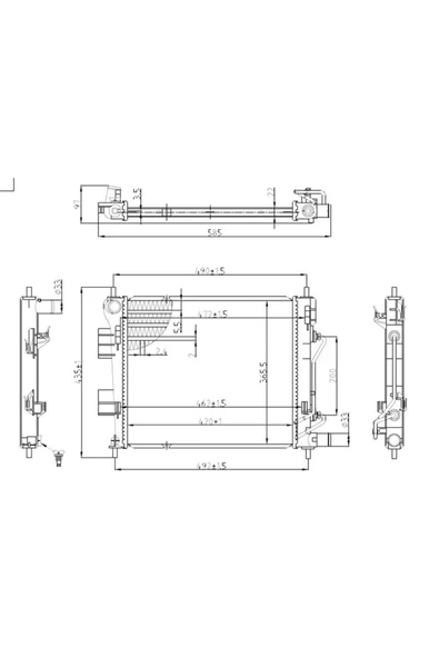 MGA Su Radyatoru Brazıng *22mm*(hyundaı I10 13-) -80807 ürün görseli 1