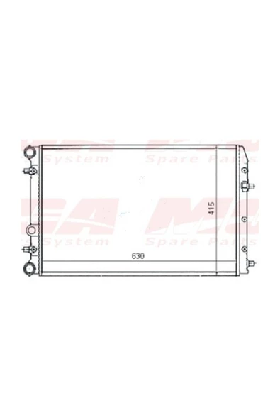 MGA Su Radyatoru-630X415 (Vw Polo 02-10 Seat Ibiza 02-10 Skoda Fabia 00-10) Bky-Bbz - Mga-80187 ürün görseli 1