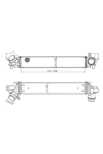 MGA TURBO RADYATORU (BMW  F40-F44-F45-F46-F48-F39 /  MINI  F54-F55-F56-F57-F60 ) ürün görseli 1