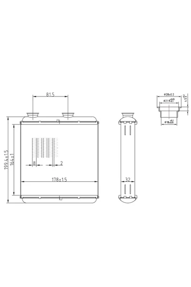 MGA KALORIFER RADYATORU BRAZING (OPEL    MERIVA  1.4 1.6 1.3CDTI 1.7DTI|CDTI 03-10 ) ürün görseli 1